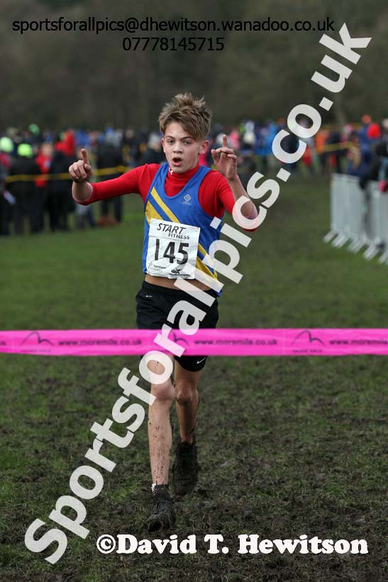 Boys under-13 Northern Cross Country Champs., Witton Park, Blackburn. Photo: David T. Hewitson/Sports for All Pics
